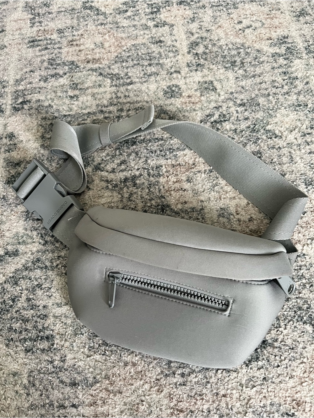 Dagne Dover Ace Belt Bag Minimal Gray Neoprene Waist Pack